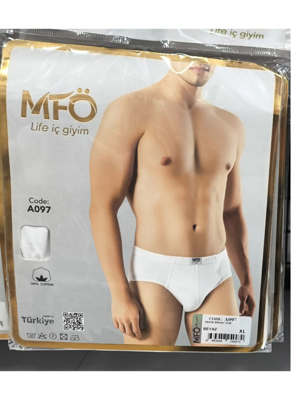 Мужские Трусы (Пенье) KOM MFO A097 Белый MFO A097 Beyaz — купить оптом со Стамбула 2