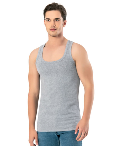 MFO A001 Gri Cotton Tank Top — wholesale from Turkey