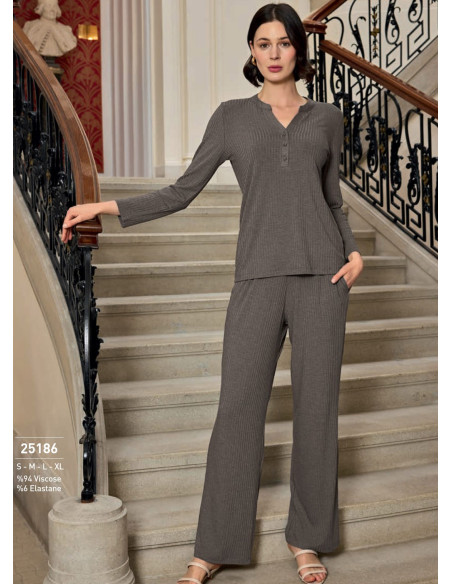 Monamise 25186 Pants Homewear Set (S+M+L+XL) — factory-direct from Turkey