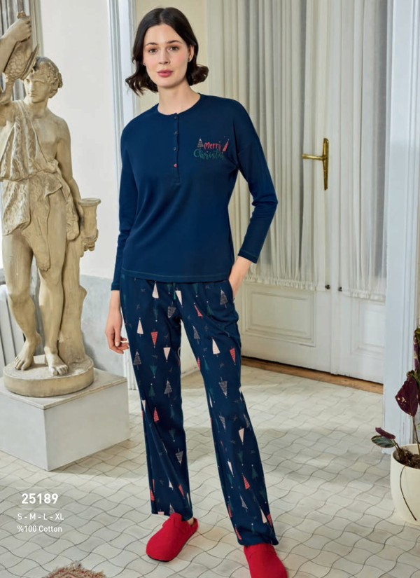 Monamise 25189 Women's Pajama Set (S+M+L+XL) — wholesale for boutiques
