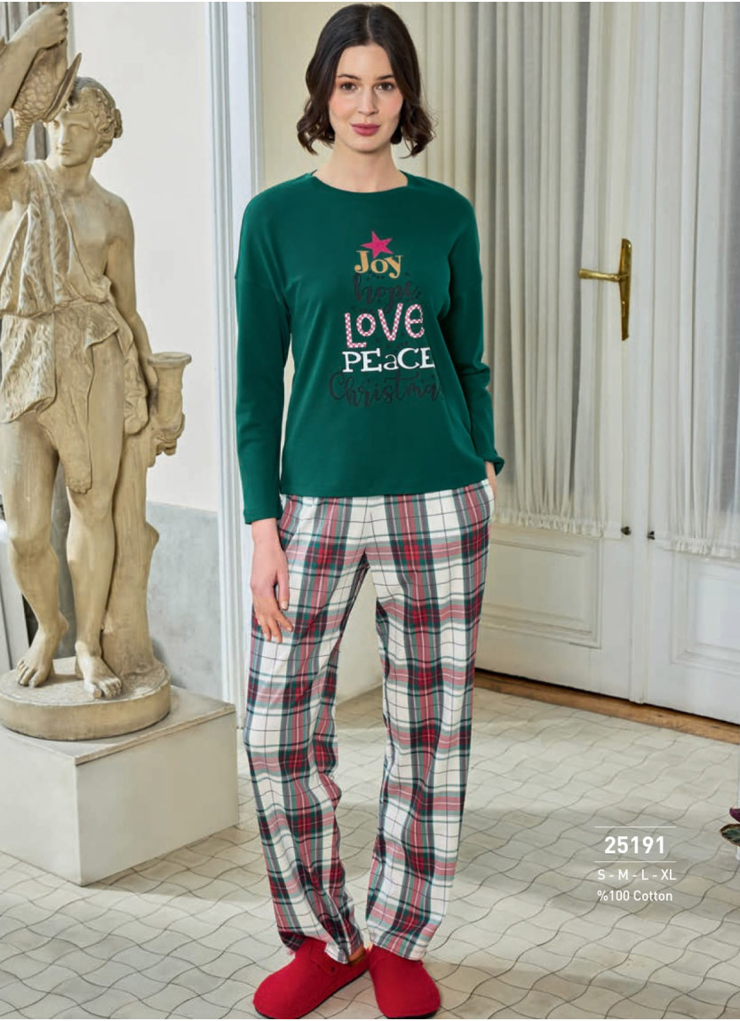 Monamise 25191 Women's Pajama Set (S+M+L+XL) — factory-direct from Turkey