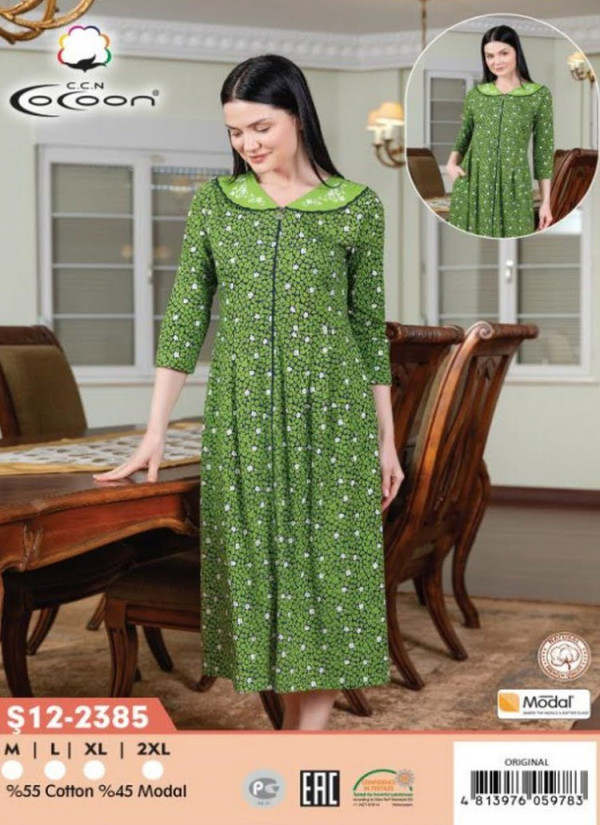 CCNŞ12-2385_ORI Modal Women's Robe (M+L+XL+2XL) — Turkish factory wholesale