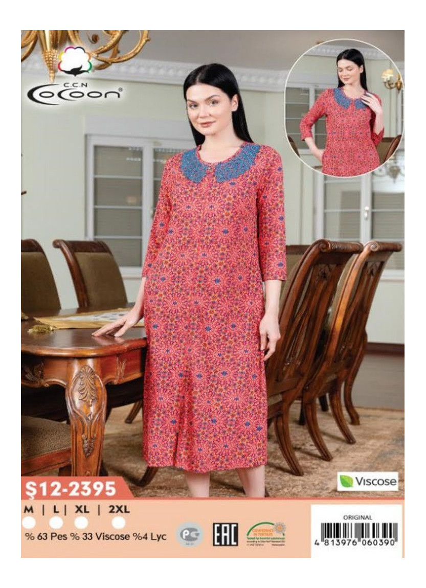 CCNŞ12-2395_ORI Modal Women's Robe (M+L+XL+2XL) — Istanbul wholesale supplier