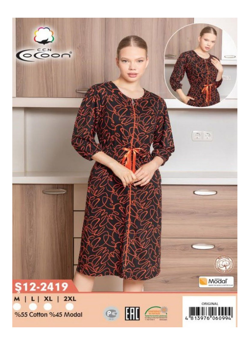 CCNŞ12-2419_ORI Modal Women's Robe (M+L+XL+2XL) — wholesale for boutiques