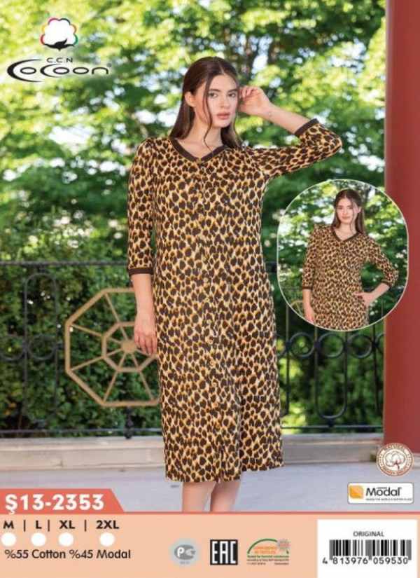 CCNŞ13-2353_ORI Modal Women's Robe (M+L+XL+2XL) — wholesale for boutiques