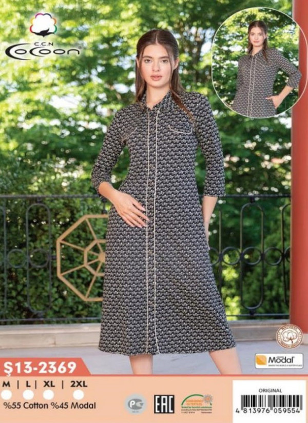 CCNŞ13-2369_ORI Modal Women's Robe (M+L+XL+2XL) — Turkey wholesale collection