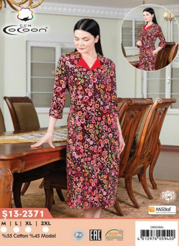 CCNŞ13-2371_ORI Modal Women's Robe (M+L+XL+2XL) — Turkish factory wholesale