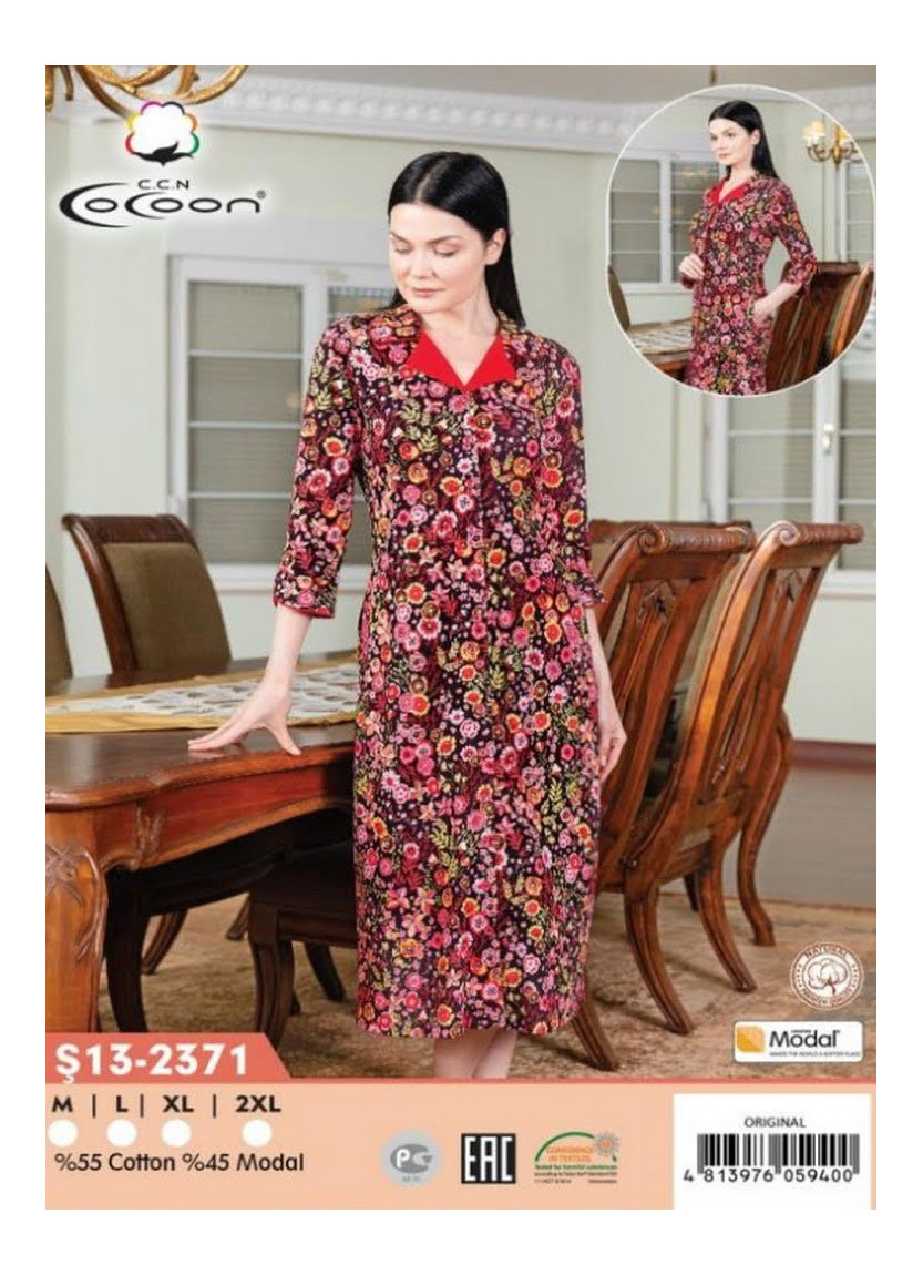 CCNŞ13-2371_ORI Modal Women's Robe (M+L+XL+2XL) — Turkish factory wholesale