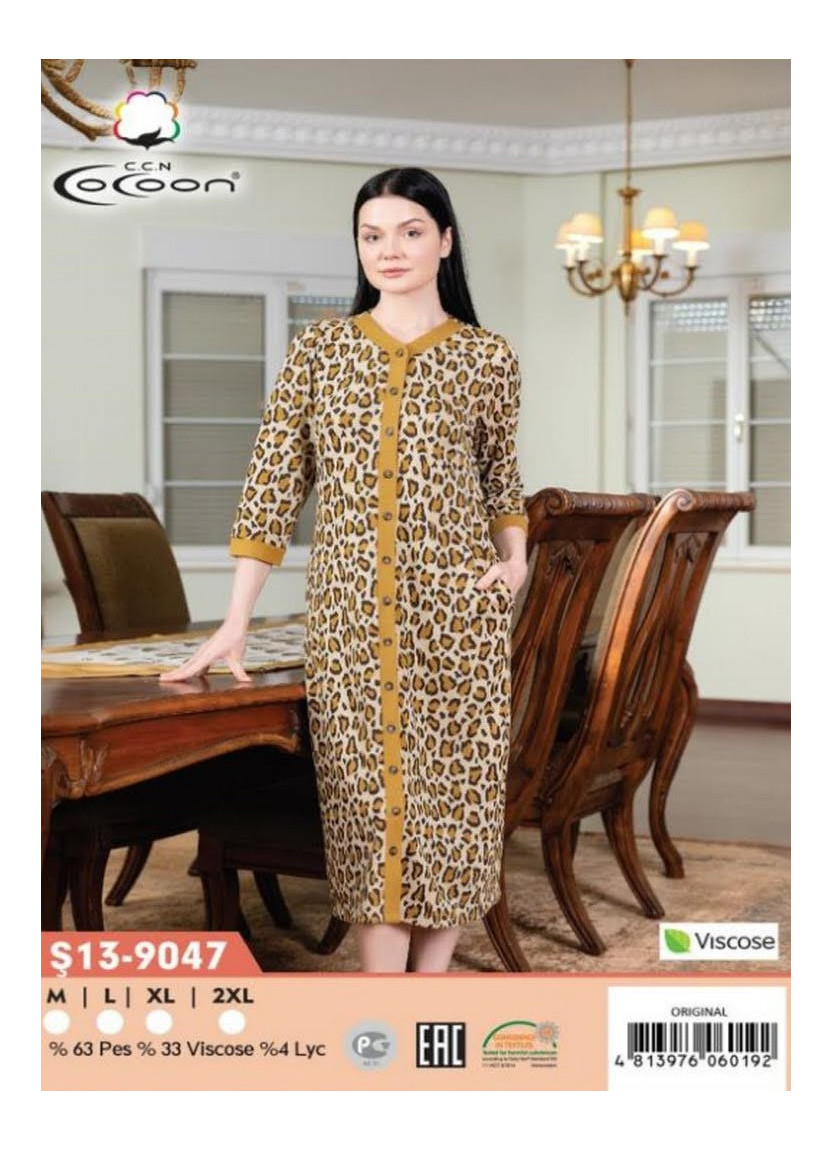 CCNŞ13-9047_ORI Velour Women's Robe (M+L+XL+2XL) — Turkey wholesale collection