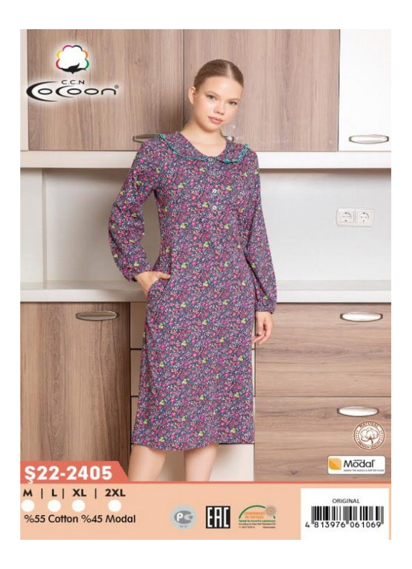 CCNŞ22-2405_ORI Modal Dress (M+L+XL+2XL) — Turkish factory wholesale