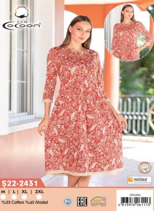 CCNŞ22-2431_ORI Modal Dress (M+L+XL+2XL) — wholesale for boutiques