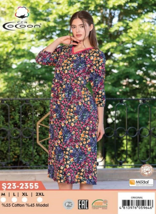 CCNŞ23-2355_ORI Modal Dress (M+L+XL+2XL) — Turkey wholesale collection