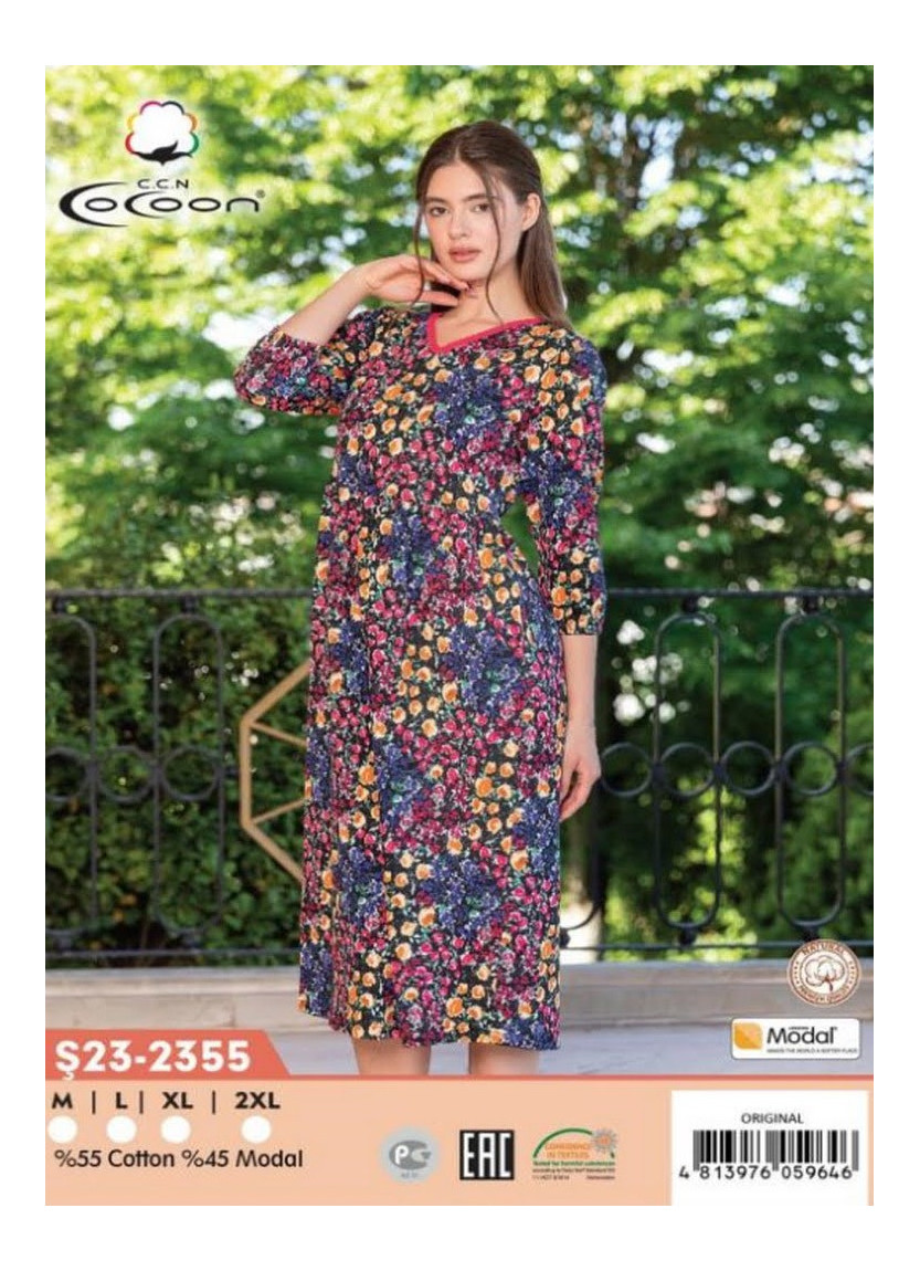 Платье Модал M+L+XL+2XL COCOON CCNŞ23-2355_ORI — прямые поставки из Турции