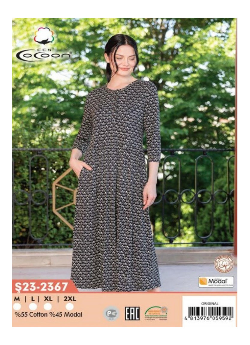 CCNŞ23-2367_ORI Modal Dress (M+L+XL+2XL) — Turkish factory wholesale