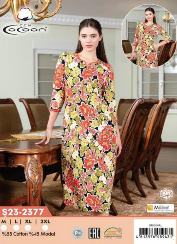 CCNŞ23-2377_ORI Modal Dress (M+L+XL+2XL) — Istanbul wholesale supplier