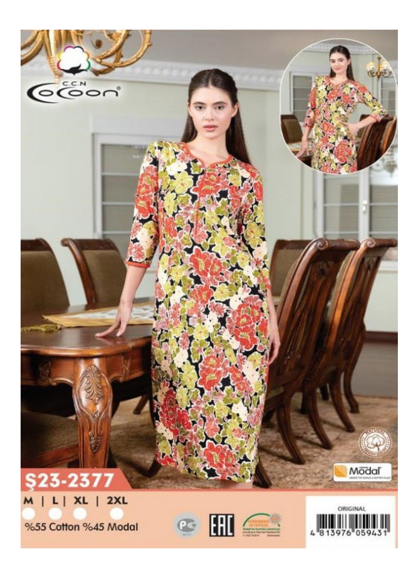 CCNŞ23-2377_ORI Modal Dress (M+L+XL+2XL) — Istanbul wholesale supplier