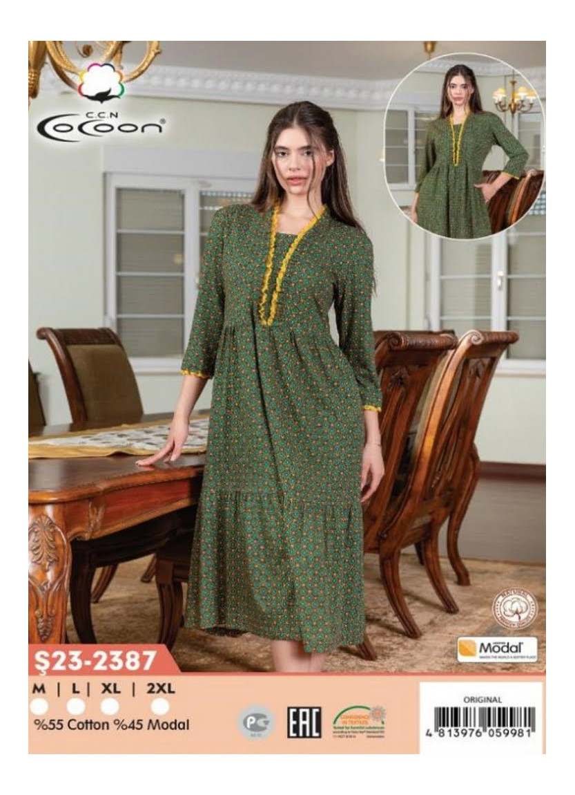 CCNŞ23-2387_ORI Modal Dress (M+L+XL+2XL) — Turkey wholesale collection