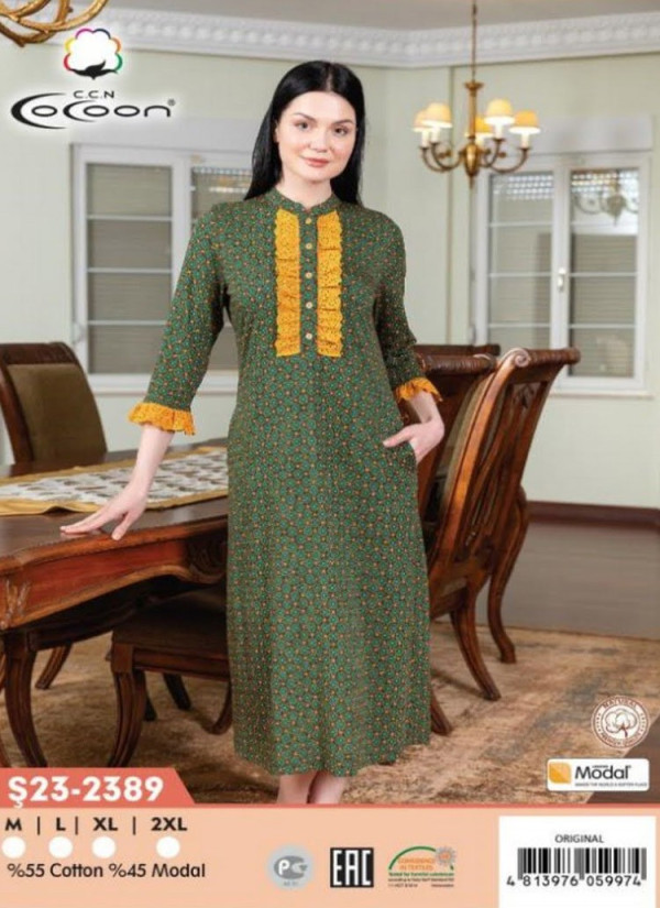 CCNŞ23-2389_ORI Modal Dress (M+L+XL+2XL) — Turkish factory wholesale