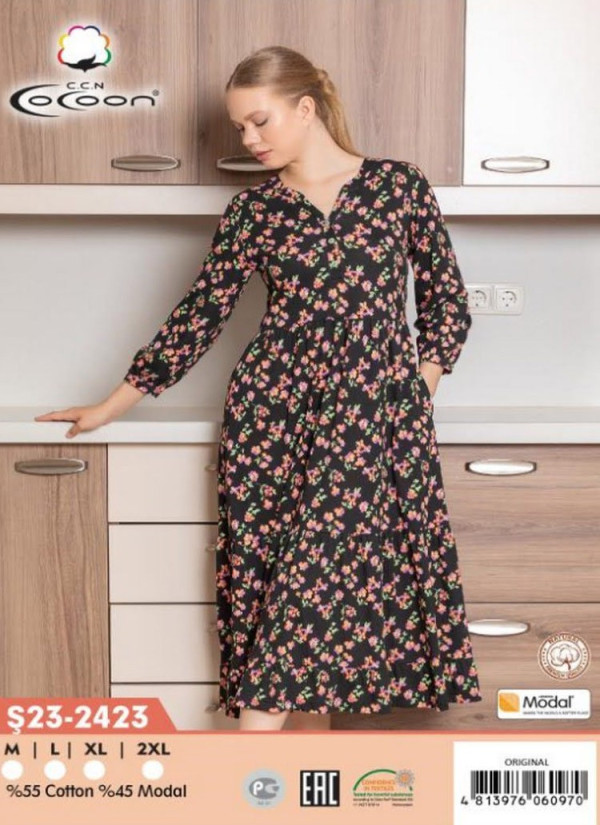 CCNŞ23-2423_ORI Modal Dress (M+L+XL+2XL) — wholesale for boutiques