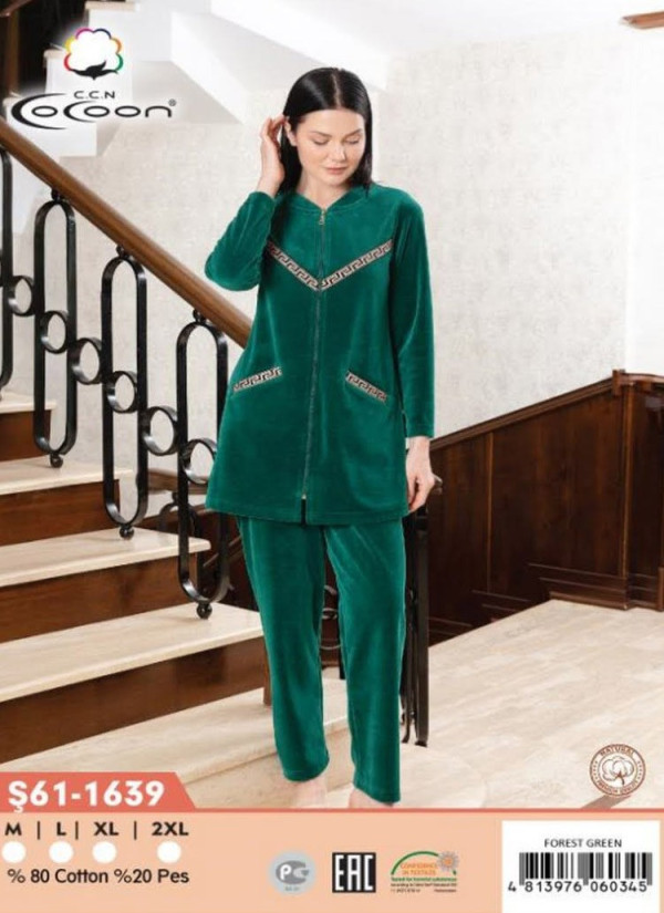 CCNŞ61-1639_FRS Velour Pants Homewear Set (M+L+XL+2XL) — wholesale for boutiques