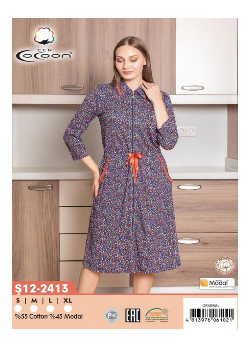 CCNŞ12-2413_ORI Modal Women's Robe (S+M+L+XL) — Istanbul wholesale supplier
