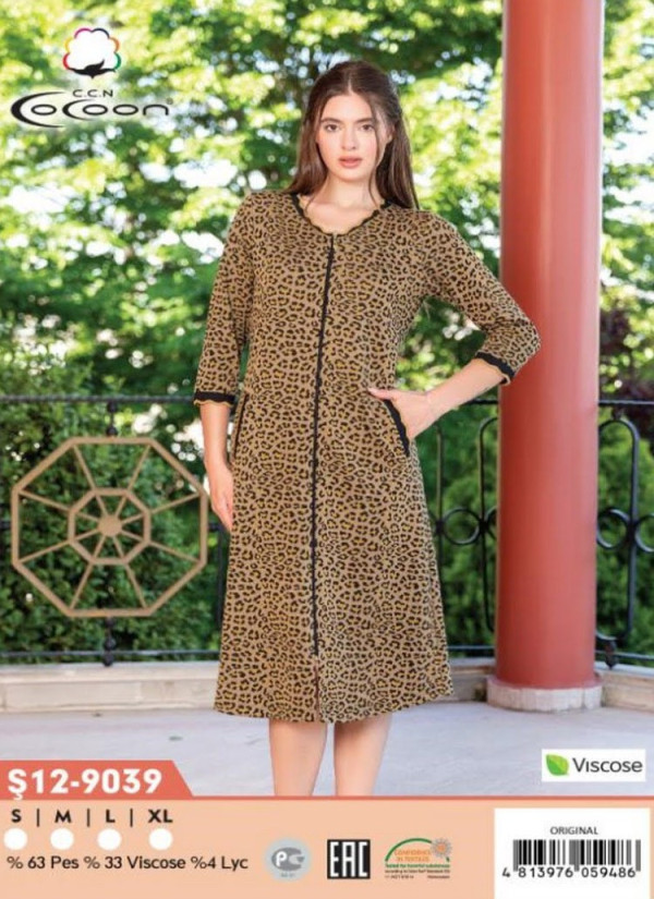CCNŞ12-9039_ORI Modal Women's Robe (S+M+L+XL) — Turkey wholesale collection