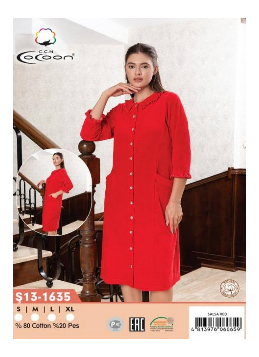 CCNŞ13-1635_SLR Velour Women's Robe (S+M+L+XL) — wholesale for boutiques