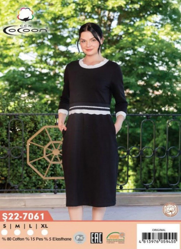 CCNŞ22-7061_ORI Cotton Dress (S+M+L+XL) — Turkey wholesale collection