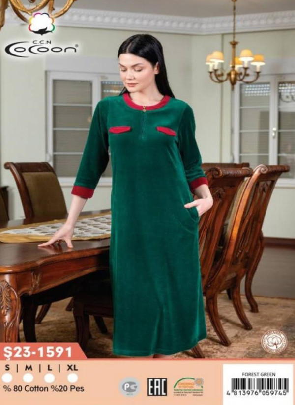 CCNŞ23-1591_FRS Velour Dress (S+M+L+XL) — wholesale for boutiques