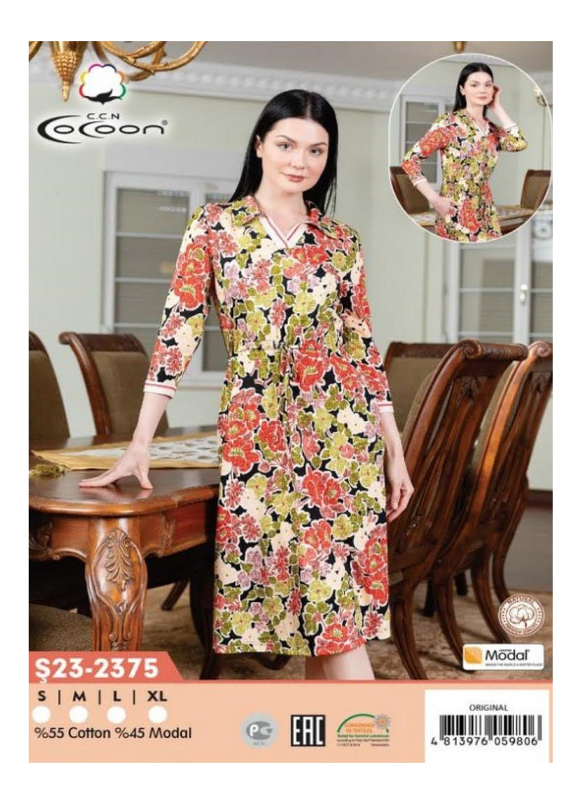 Платье Модал S+M+L+XL COCOON CCNŞ23-2375_ORI — прямые поставки из Турции