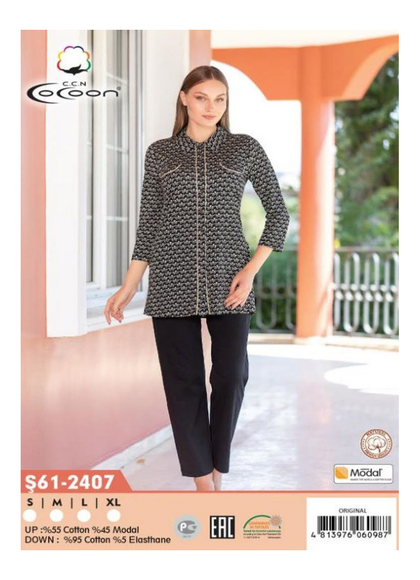 CCNŞ61-2407_ORI Modal Pants Homewear Set (S+M+L+XL) — Istanbul wholesale supplier