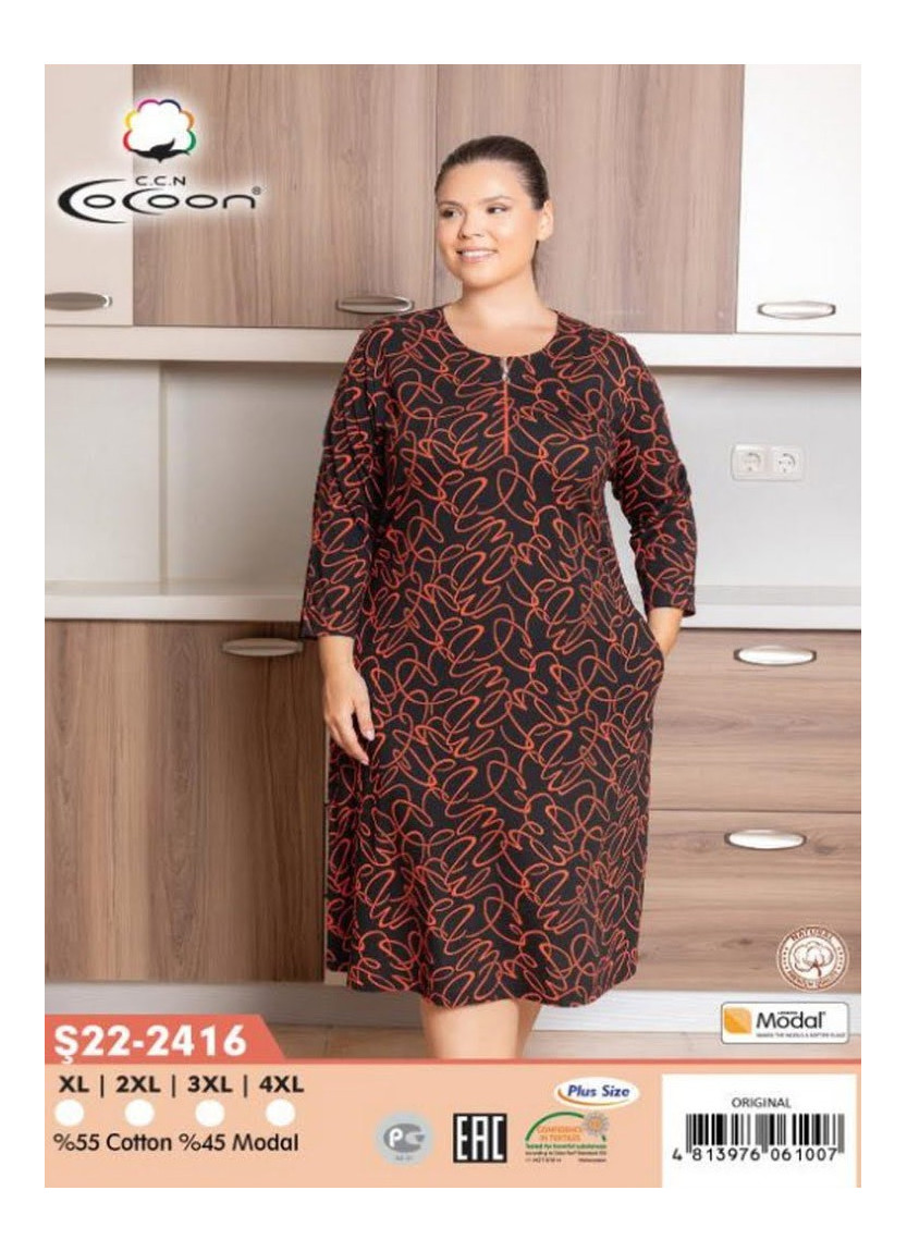 CCNŞ22-2416_ORI Modal Dress (XL+2XL+3XL+4XL) — Turkey wholesale collection