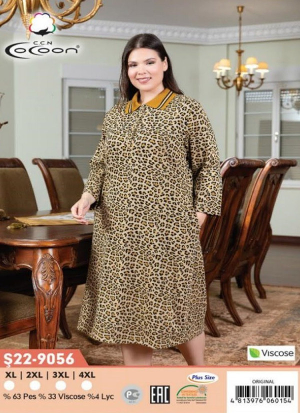 CCNŞ22-9056_ORI Viscose Dress (XL+2XL+3XL+4XL) — Turkey wholesale collection