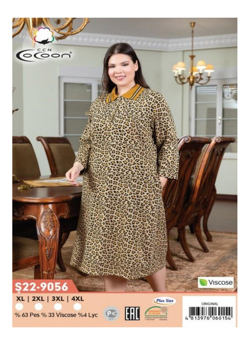 CCNŞ22-9056_ORI Viscose Dress (XL+2XL+3XL+4XL) — Turkey wholesale collection