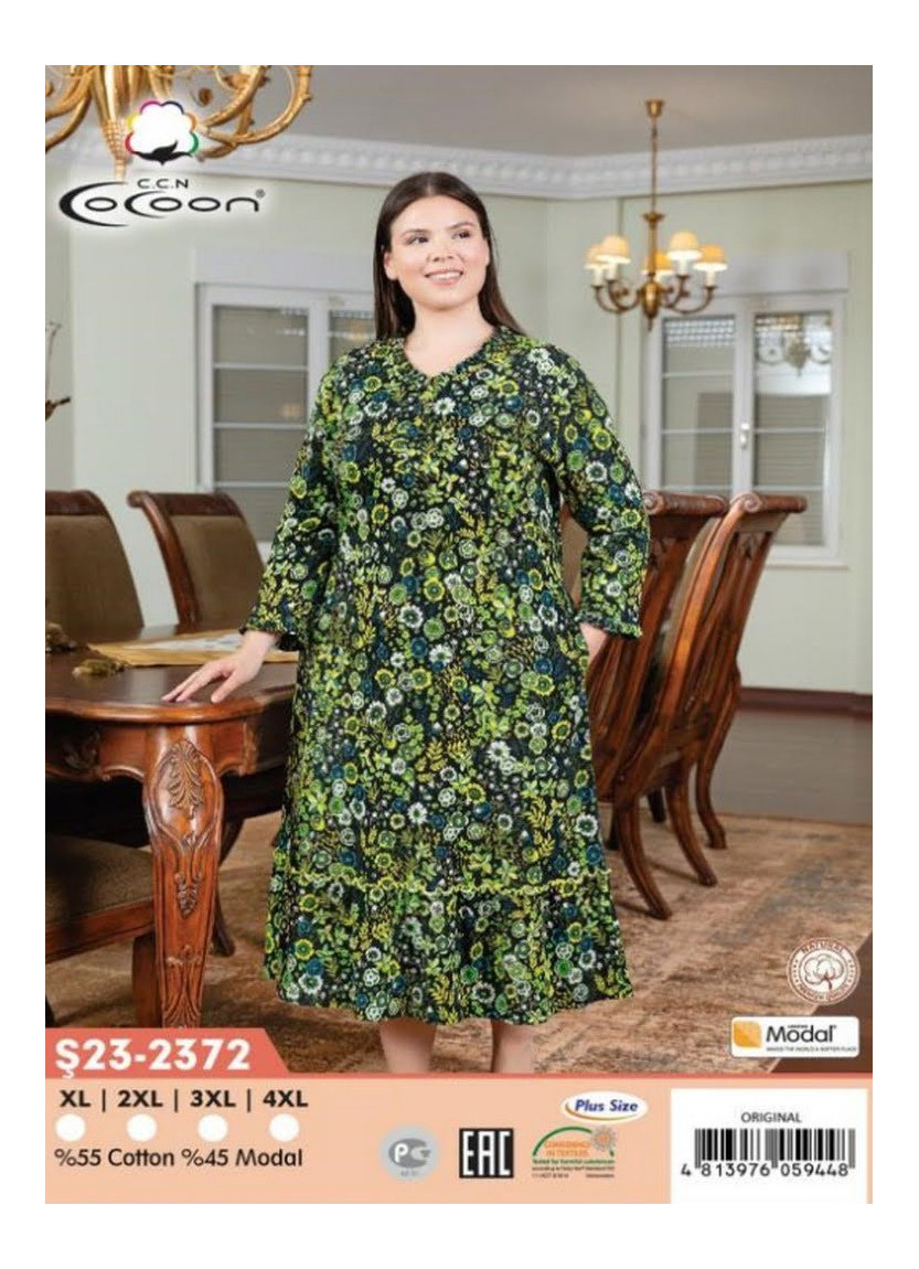 CCNŞ23-2372_ORI Modal Dress (XL+2XL+3XL+4XL) — Istanbul wholesale supplier