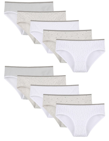 Donella 508136 Assorted 10-Pack Girls' Briefs — factory-direct from Turkey