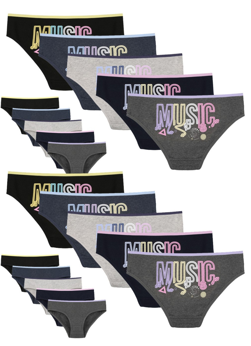 Donella 5124B3 Assorted 10-Pack Girls' Briefs — wholesale for boutiques