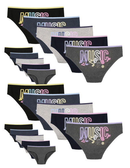 Donella 5124B3 Assorted 10-Pack Girls' Briefs — wholesale for boutiques
