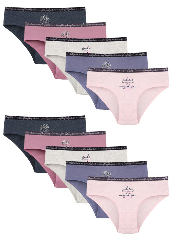 Donella 5171PB157 Assorted 10-Pack Girls' Briefs — Istanbul wholesale supplier