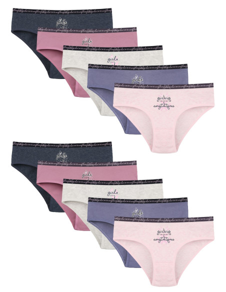 Donella 5171PB157 Assorted 10-Pack Girls' Briefs — Istanbul wholesale supplier