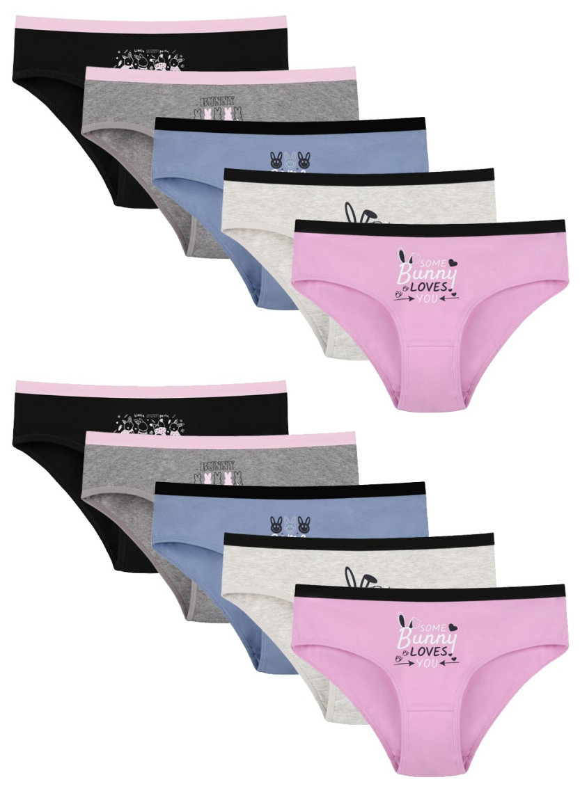 Donella 5171PB163 Assorted 10-Pack Girls' Briefs — Turkish factory wholesale