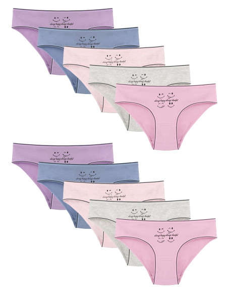 Donella 5171PB166 Assorted 10-Pack Girls' Briefs — Turkey wholesale collection