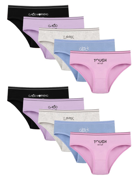 Donella 5171PB176 Assorted 10-Pack Girls' Briefs — wholesale for boutiques
