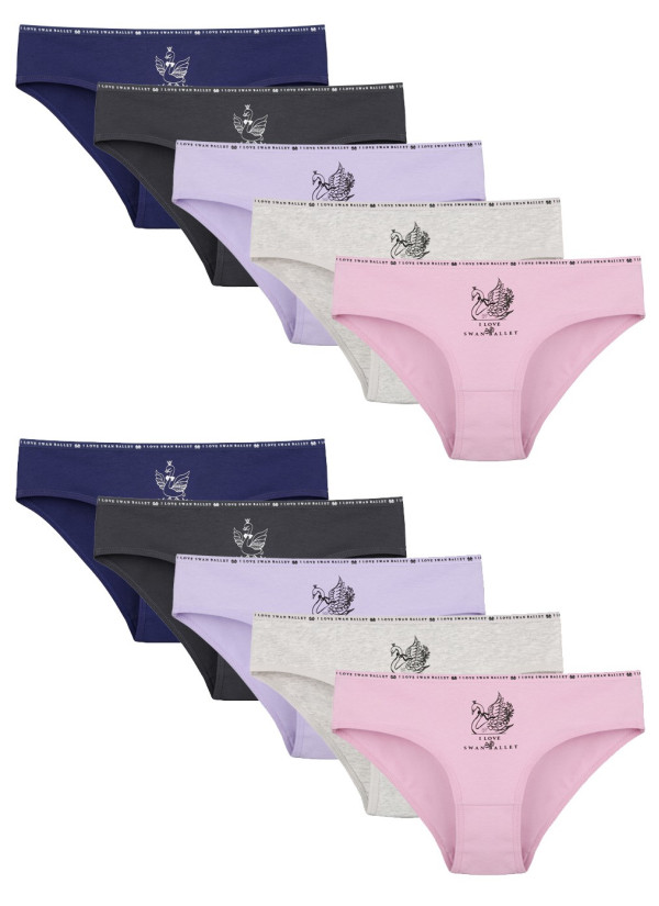 Donella 5171PB200 Assorted 10-Pack Girls' Briefs — wholesale from Turkey