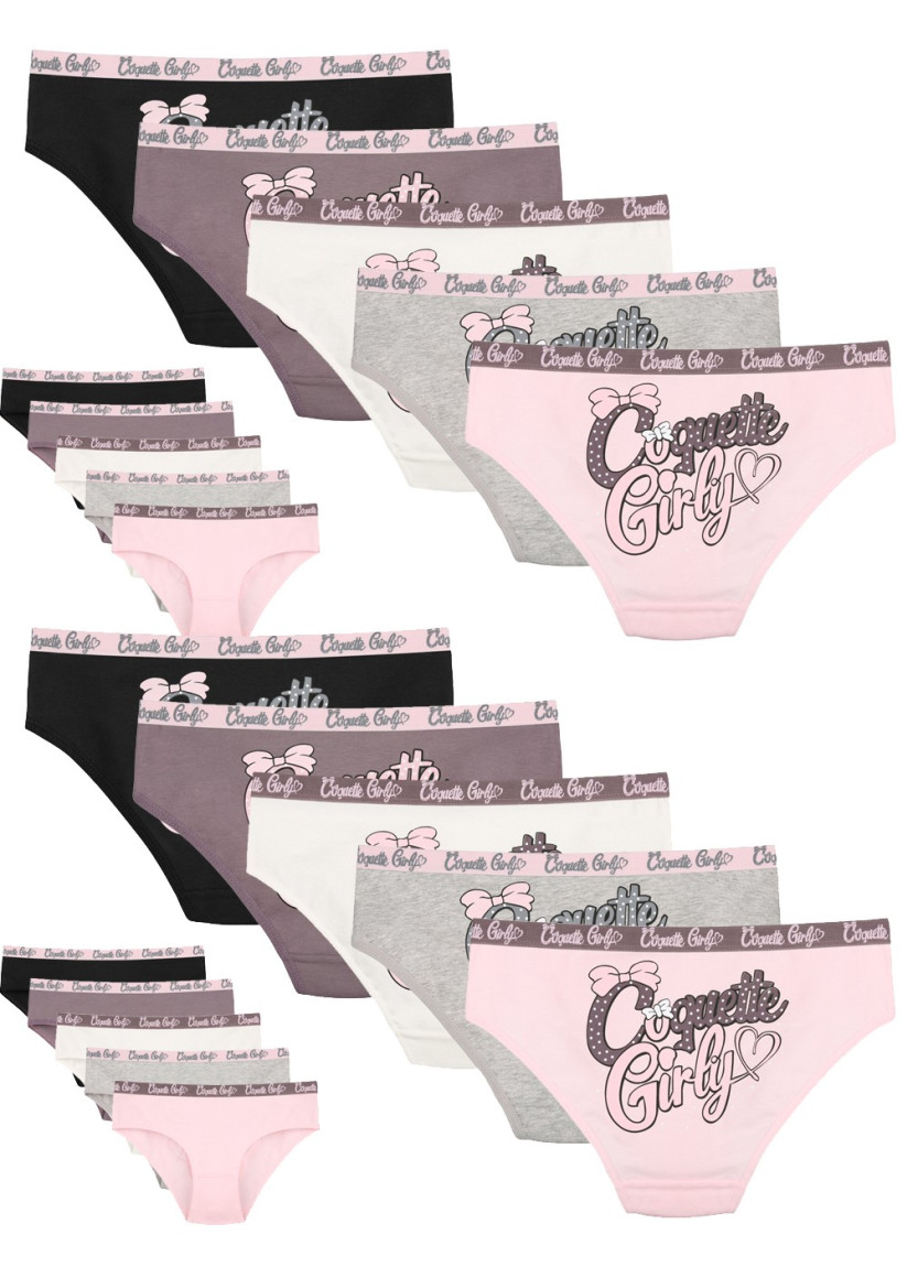 Donella 5171PB203 Assorted 10-Pack Girls' Briefs — Turkey wholesale collection