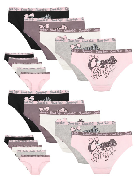 Donella 5171PB203 Assorted 10-Pack Girls' Briefs — Turkey wholesale collection