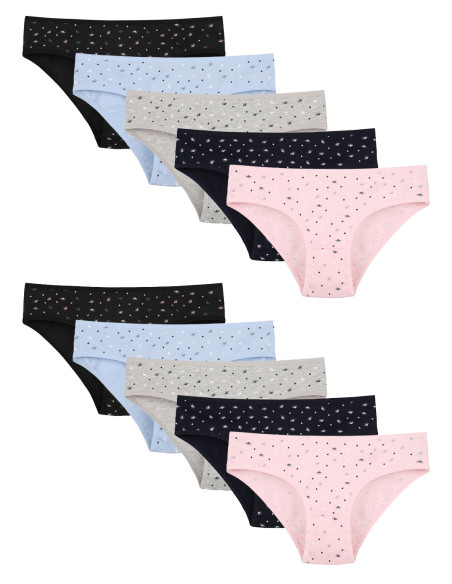 Donella 518137 Assorted 10-Pack Girls' Briefs — Istanbul wholesale supplier