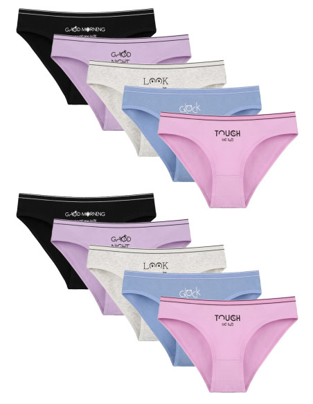 Donella 2171PB176 Assorted 10-Pack Women's Briefs — wholesale from Turkey
