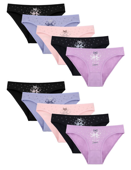 Donella 2171PB190 Assorted 10-Pack Women's Briefs — direct Turkish factory supply