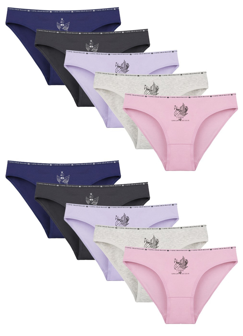 Donella 2171PB200 Assorted 10-Pack Women's Briefs — Turkish textile wholesale